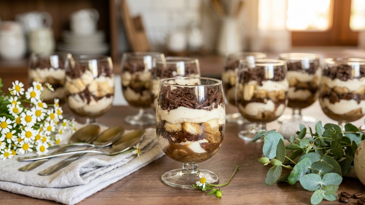 Easy Coffee Espresso Tiramisu Cups