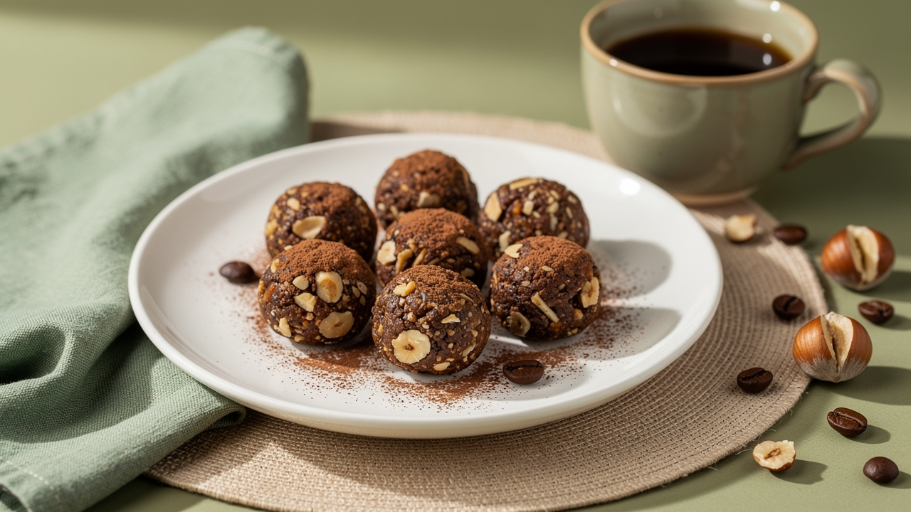 Espresso Hazelnut Energy Bites