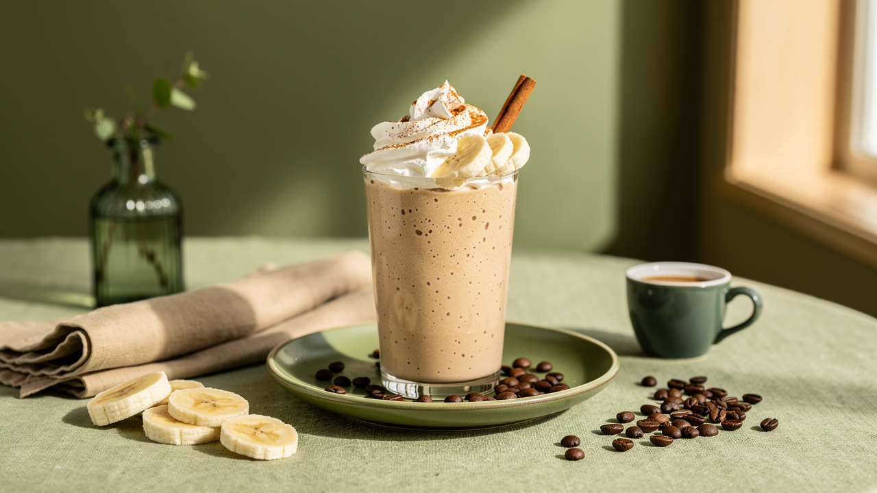 Cinnamon Banana Espresso Smoothie