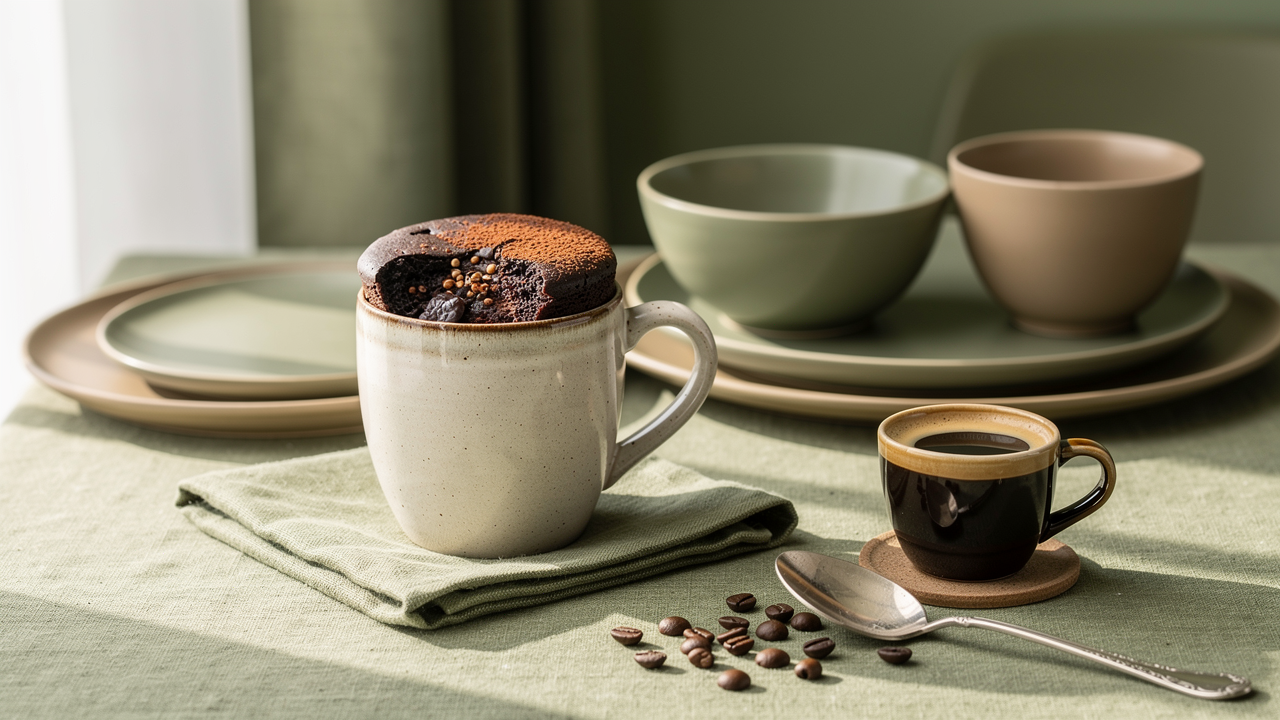 Espresso Chocolate Mug Cake (2-Minute Dessert)