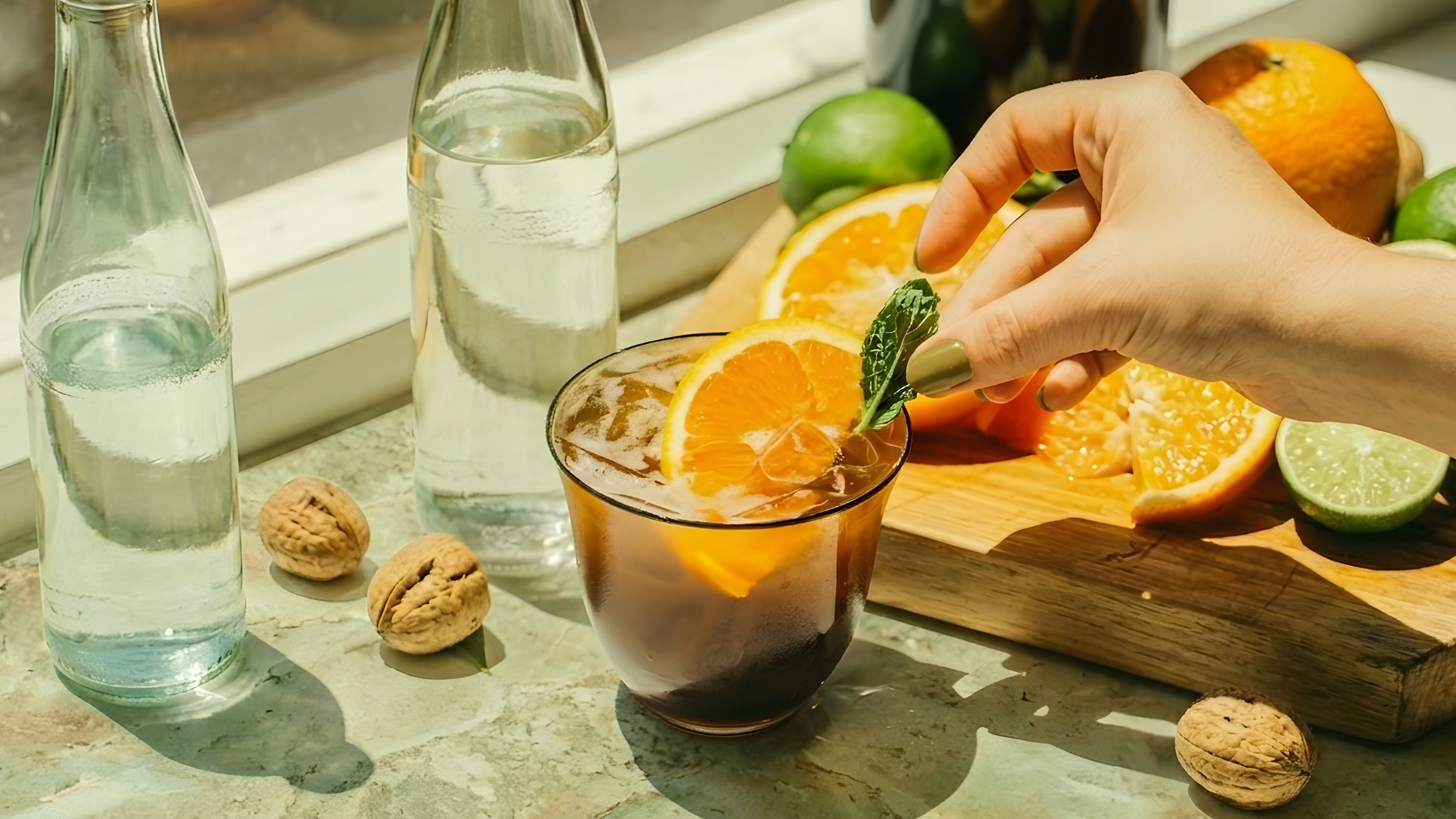 Honey Orange Espresso Spritz